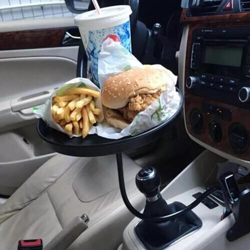 Adjustable Car Cup Holder Coffee Bottle Organizer Accessories Table Food Tray