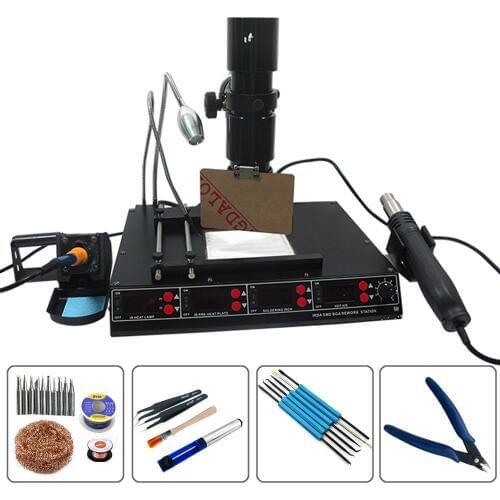 SAIKE 8510D 5 In 1 Multi-Function Infrared Hot Air Desoldering Station Preheating Statio Bga Rework Station Pcb Preheater