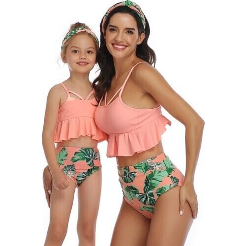 Family Matching Bikini New Arrival Mother Daughter Swimwear Swimsuit Parent-child Swimwear Mommy And Me Swimsuit Family Costumes