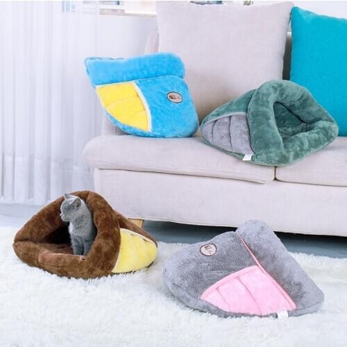 Pet warm dog bed kennel soft puppy mat cat litter dog basket creative pet pillow suitable for small and medium pet pet supplies