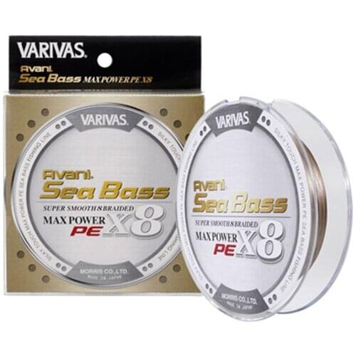 VARIVAS Avani Seabass PE Line Max Power Fishing line for salt Water X8 stands Braided Multifilament wave Wire 150m