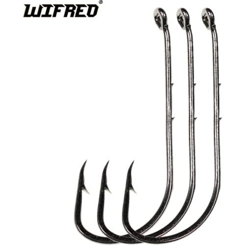 Wifreo 20pcs Long Shank Fishing Hook Barbed Bait Hook Worm Carp Single Circle Hook High Carbon Steel Fishing Tackle Accessories