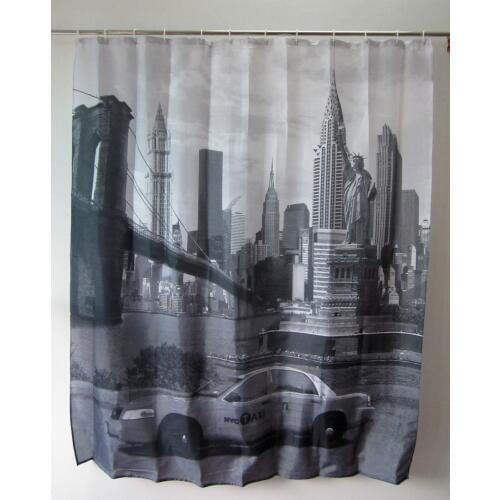 Shower Curtains Statue of Liberty Scenery Curtains Fabric Waterproof Polyester Cortina Ducha