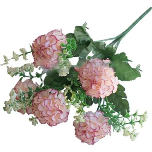 1 Bouquet Artificial Fake Chrysanthemum Flower Plant Home Office Festive Party Home Decor Desktop Ornament Supplies