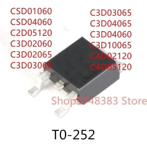 10PCS CSD01060 CSD04060 C2D05120 C3D02060 C3D02065 C3D03060 C3D03065 C3D04065 C3D04060 C3D10065 C4D02120 C4D05120 TO-252