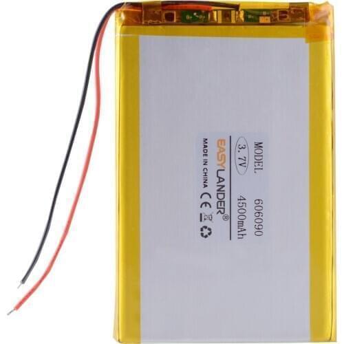 10pcs/Lot 3.7V 4000mAh Rechargeable li Polymer Li-ion Battery For Tablet PC iPAQ Power Bank Portable DVD Consumer 606090 066090