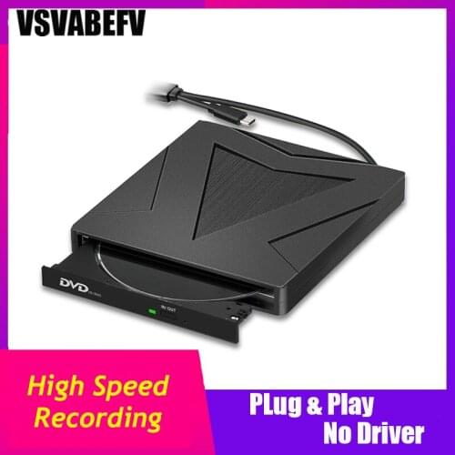 2021 New USB3.0 TYPE-C Dual Connector Adapter External DVD Recording Writer Desktop Laptop All-in-One Mobile Optical Drive