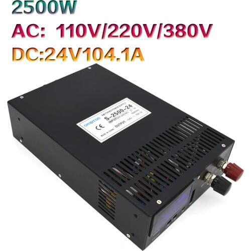 2500W24V104.1A single group S-2500-24 switching power supply 24V1000W DC motor humidifier power supply
