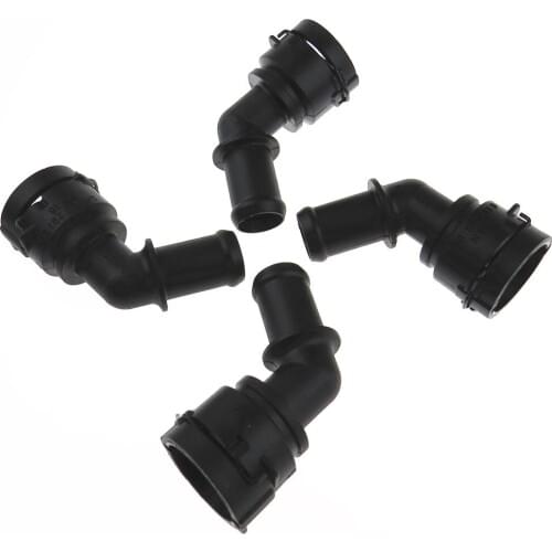 4Pcs 1J0122291D 1J0 122 291D 1J0 122 291 D Cooling Hose Connector For VW TT Golf MK4 MK5 Passat B6 B7 Beetle Octavia Seat