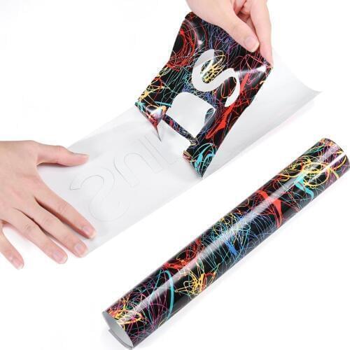 SUNICE 5 Sheet A4 Size Pack Design T-shirt Vinyl Colored lines Heat transfer vinyl film HTV Iron on Clothes diy Heat Press