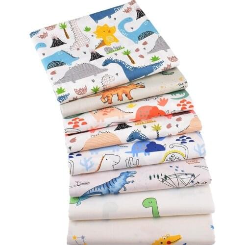 6/7/8pcs/Lot Cotton Quilt Fabric Quilting Cartoon Floral Print 20x25cm Twill Cotton Fabric
