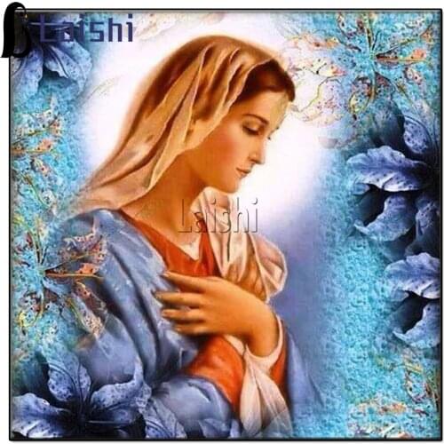 New Handicrafts 5D Diy Virgin Mary Diamond Painting Cross Stitch Religious Picture Diamond Embroidery Mosaic Rhinestone decor