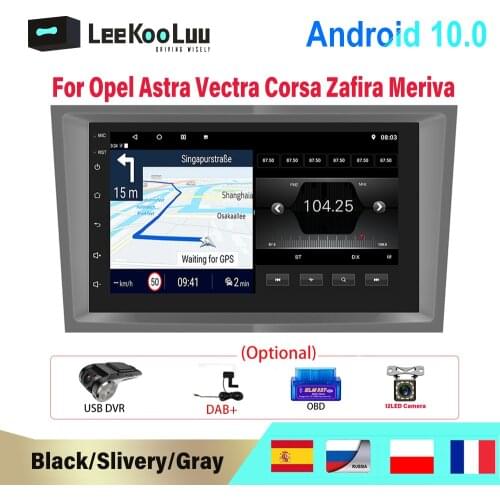 LeeKooLuu Radio Coche 2 Din Android Car Multimedia Player For Opel Astra J H Vauxhall Vectra Antara Zafira b Corsa Vivaro Meriva