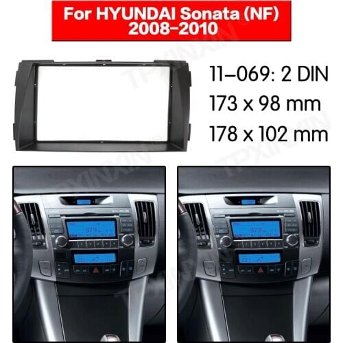 Car Audio Car Fascia Dash Kit Panel Frame For HYUNDAI Sonata (NF) 2008-2010 Car GPS Panel Dash Kit Installation Frame Trim Bezel