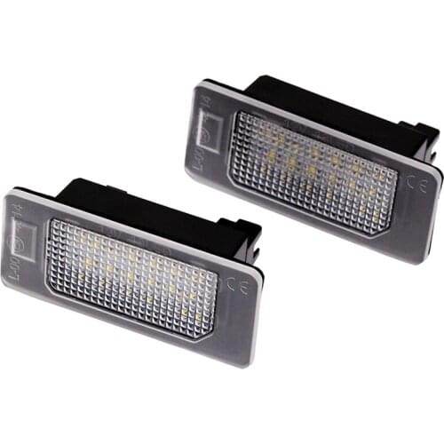 Car LED License Lights for Seat ALHAMBRA/IBIZA/ST Built-in Canbus Error Free 24# High Quality SMD LED Signal Lamp