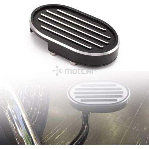Black 1pcs Brake Pedal Pad Cover For Harley Sportster 1200 Custom Anniversary XL1200C 2013 V Rod Free Shipping