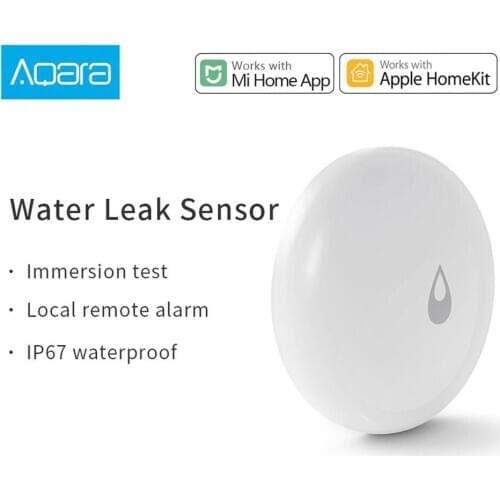 Aqara Water Immersing Sensor Flood Water Leak Detector for Home Remote Alarm Security Soaking Sensor work with mi home gateway 3