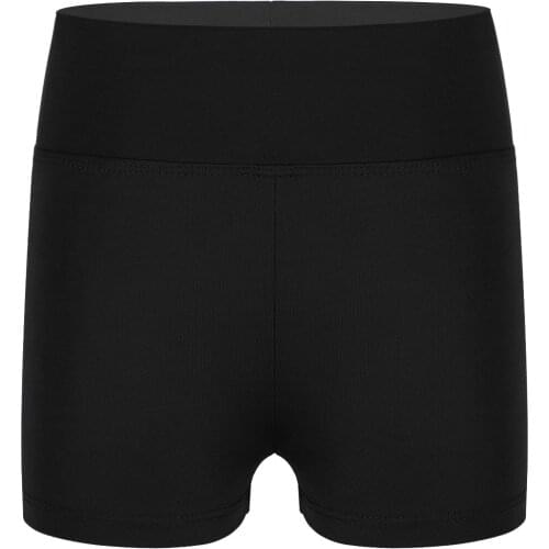 Children Clothes High Waist Short Bottoms Boy-Cut Workout Gymnastic Trunks Kids Girls Leotard Ballet Dancing Shorts Casual Short