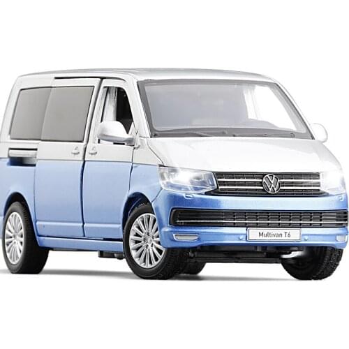 1/32 Multivan T6 MPV JKM Diecast Model Car Toys Kids Boys Girls Gifts Sound light