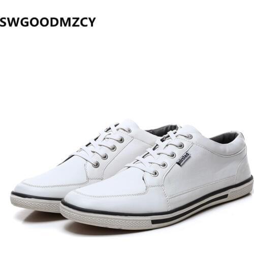Leather Shoes Men White Sneakers Mens Casual Shoes Hot Sale Luxury Shoes Zapatos De Hombres Sapato Masculino Couro Ayakkabı