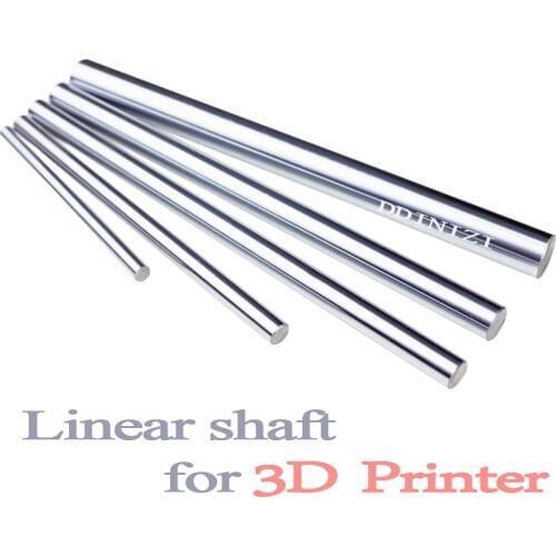 4pcs 6mm 8mm 10mm 12mm 16mm 8x400 linear shaft 3d printer 8mm x 400mm 8x500 Cylinder Liner Rail Linear Shaft axis cnc parts