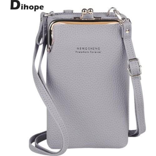 Dihope Mini Small Crossbody Bags Women Matte Leather Wallets Shoulder Messenger Bag Phone bag Clutch Bolsas Ladies Purse Handbag