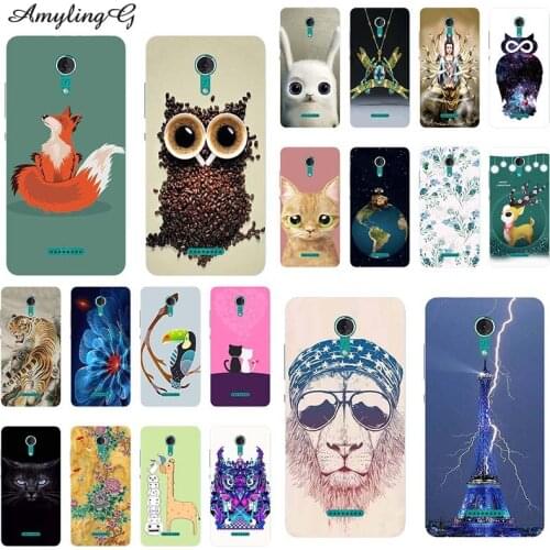 Fashion Printing Phone Cases Cover For Wiko Tommy 2 Tommy2 Soft TPU Covers Animal Cases Coque Catoon funny Flower HD Fundas Para