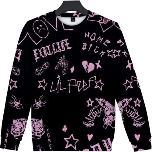 Fashion Design lil peep hoodies Men/Women O-Neck Long Sleeves Harajuku lilpeep Hoodie sweatshirts Spring Autumn Jackets tops