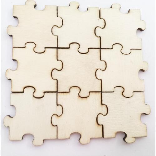 50pcs / pack unfinished DIY craft accessories wood chip family party non-hole patch child spelling handmade doodle accessories