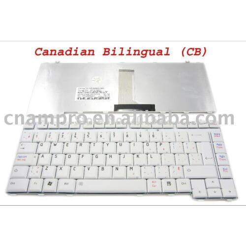 New Laptop keyboard for Toshiba Satellite L300 A200 A205 M200 M205 M333 White Canadian Bilingual - MP-06866CU-6981