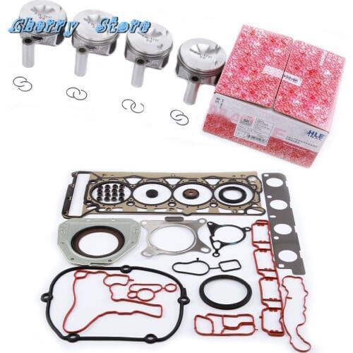 NEW 06H 107 065 AM Auto Piston Cylinder Head Gasket Oil Seal Kit For Audi A3 A4 VW Passat Jetta Golf EA888 2.0T 21mm 06J103383D