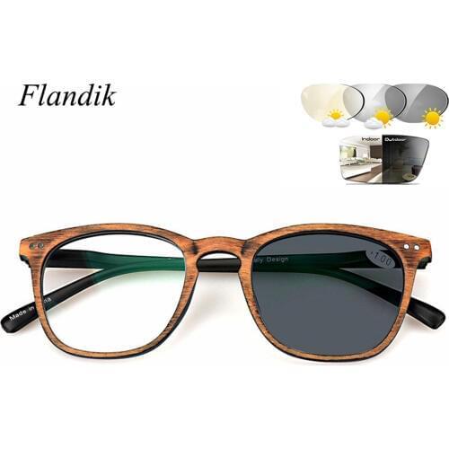 Transition Photochromic Reading Glasses Unisex Prescription Presbyopia Eyeglasses Men Women Sunglasses With Diopters