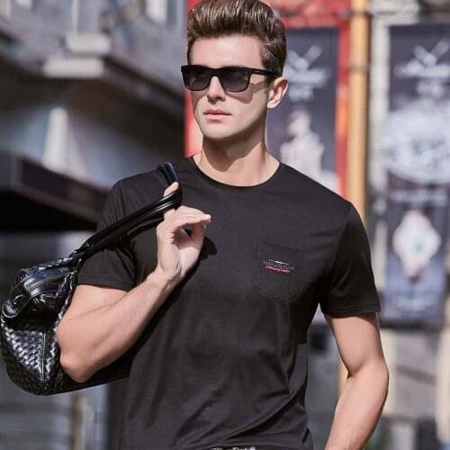 2021 Summer pure color O-neck Short sleeve T-shirts men YP6029