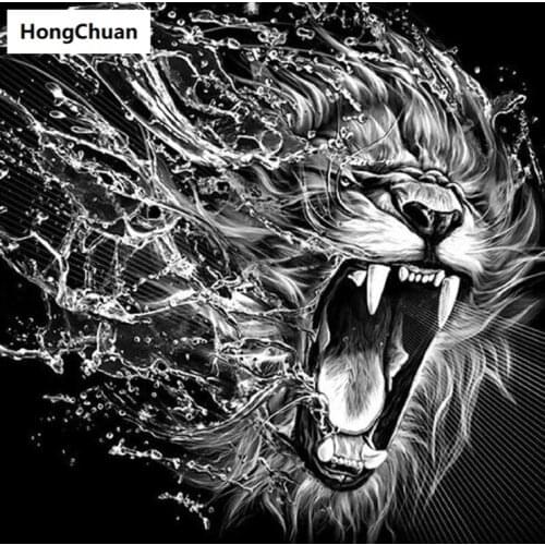 Lion full-width square round 5d diy diamond painting diamond mosaic crafts diamond embroidery rhinestone decoration