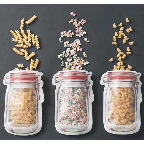 Transparent Ziplock Bags Baked Snacks Tea Packaging Bags Moisture-proof Classified Fresh-keeping Sealed Storage Bags Organizer