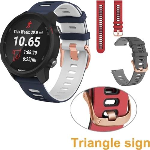 For Garmin Forerunner 245 645 HR S40 3t Smart Watch 20mm Strap Silicone Watchbands ремешок Wristband bracelet Sports Accessories