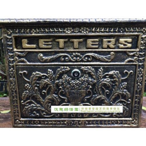 Garden decor / Luxury Villa mailbox /Villa mailbox / newspaper boxes / European-mail / outdoor pastoral retro-mail / message box