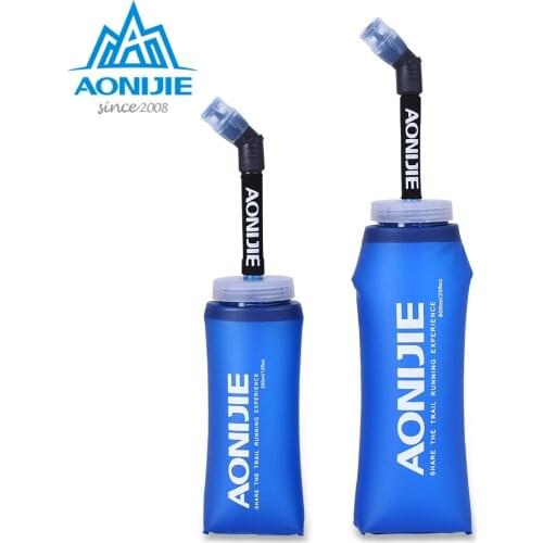 AONIJIE SD13 350ml 600ml Folding Collapsible Soft Flask Water Bottle BPA Free For Runninng Jogging Hydration Bladder Pack Vest