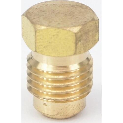 Fit Tube OD 1/4" End Plug Brass SAE 45 Degree Pipe Fitting Adapters Connectors 229PSI