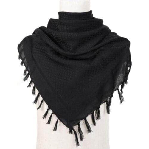 Military Airsoft Scarves Mask Multifunction Tactical Desert Scarf Shemagh Arabic Keffiyeh Bandana for Men Women Outdoor Hiking