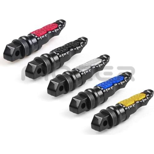 Universal 1 Pair Motorcycle Rear Passenger Foot Pegs Pedals Footrest Scooter Foot-Peg Motorbike Pedal Modification