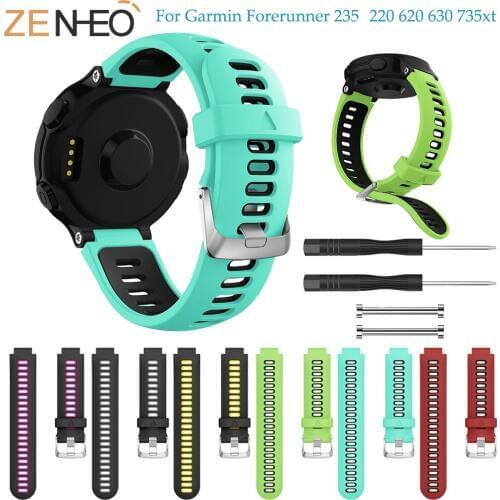 Wristband For Garmin Forerunner 735XT Watch Soft Silicone Strap Replacement Watch Band For Garmin Forerunner 220 230 235 735XT