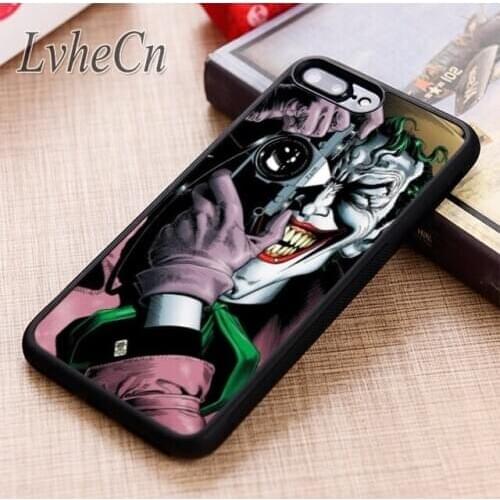 LvheCn JOKER CAMERA MAN phone Case cover For iPhone 5 6 6s 7 8 plus X XR XS max 11 12 Pro Samsung Galaxy S7 edge S8 S9 S10