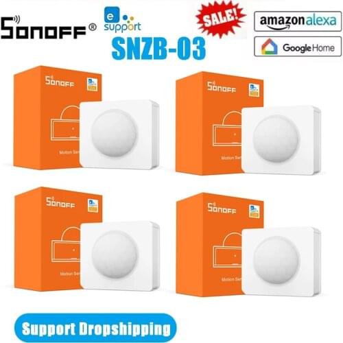 30pcs SONOFF SNZB-03 Zigbee Motion Sensor Detector Smart Control Via eWeLink ZBBridge Required Work With Alexa Google Home
