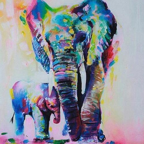 DIY Diamond Painting Animal Full Diamond Mosaic Embroidery Cross stitch elephant Pattern diamond draw home decoration painting