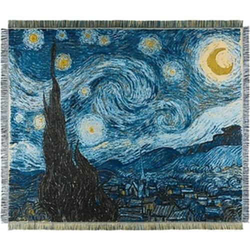 Travel Cover Blanket Household Knitted Blanket Starry Night Star Tapestry Decoration Sofa Blanket chunky Blanket
