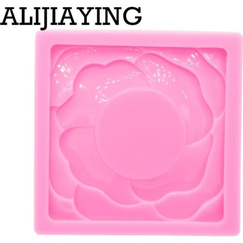 DY0920 Glossy 2.45inch Flower Mold Silicone Baking Pan for Pastry , Chocolate Fondant Baking Silicone Molds