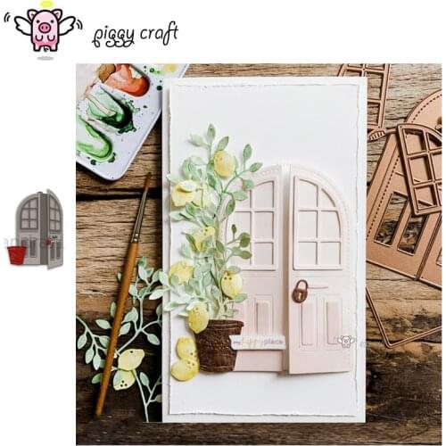 Piggy Craft metal cutting dies cut die mold 3D Flowerpot switch door Scrapbook paper craft knife mould blade punch stencils dies