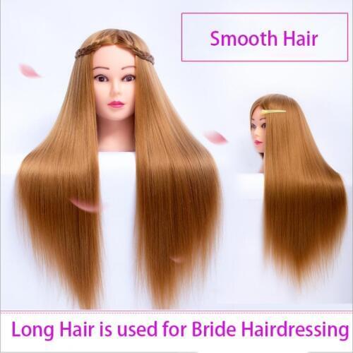 26inch Blond Hair Mannequin Head Hairdressing Head Hairstyle For Hairdresser Training Head Dummy Doll Hair Mannequins For Sale