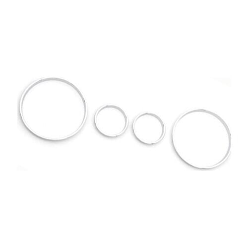 Chrome Dash Gauge Ring Set for BMW E39